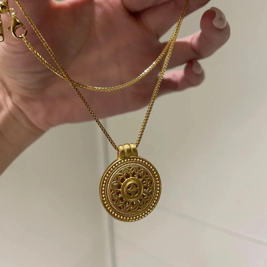 Real 14K Gold Pendant Necklace for Women - Fine 14K Gold Jewelry with Gemstone & Diamond, Elegant Wedding & Everyday Pendant