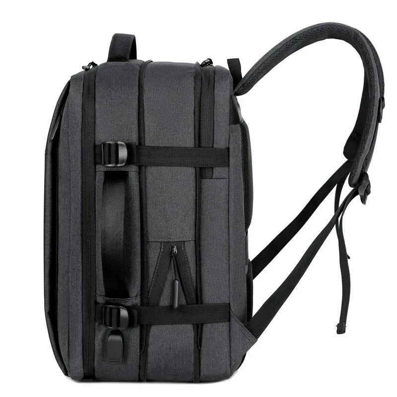 Men’s Large Capacity Laptop Backpack with USB Charging - Waterproof Business & Travel Mochila
