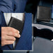 YatBest Men’s RFID Anti-Theft Trifold Wallet | Large-Capacity Brush Leather Wallet & Credit Card Holder