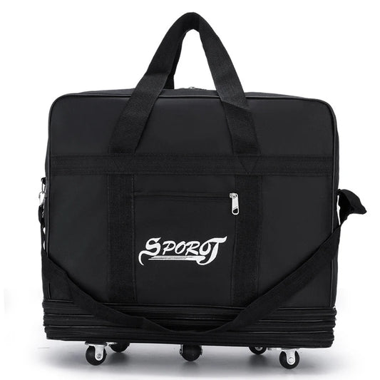Expandable Foldable Trolley Luggage - 27/32/42 Inch Travel Bag with Wheels for Men & Women, Versatile Weekend Suitcase