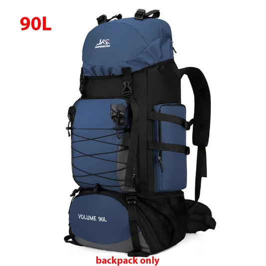 90L Large Capacity Travel & Camping Backpack - Outdoor Hiking, Climbing, and Mountaineering Rucksack for Men & Women