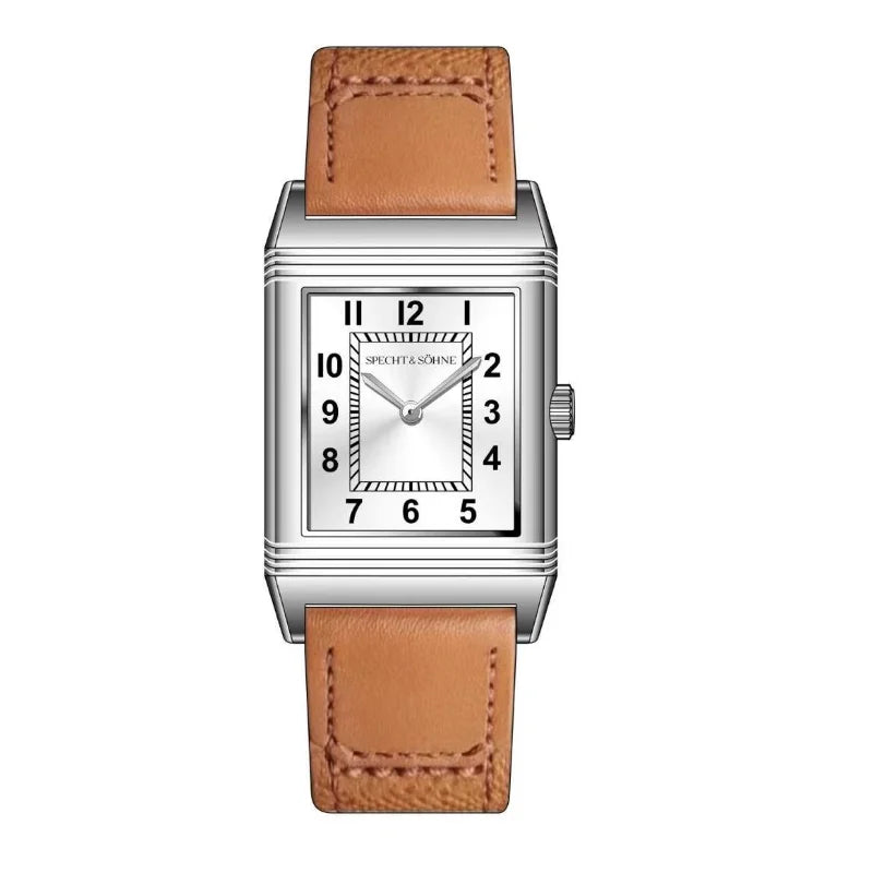 Specht & Söhne Men’s Ultrathin Square Watch - Luxury Quartz Movement, Elegant Casual Timepiece, 24.4MM