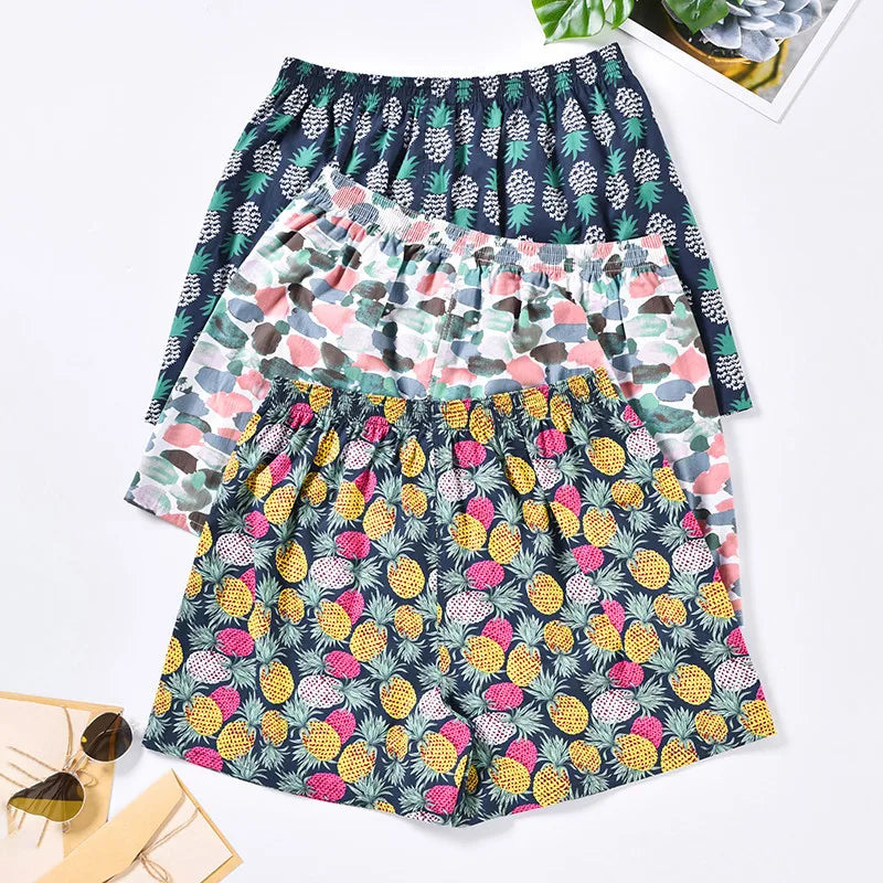 Men’s 100% Cotton Boxer Brief - Soft, Comfortable, Stretch Home Shorts with Aloe Fabric