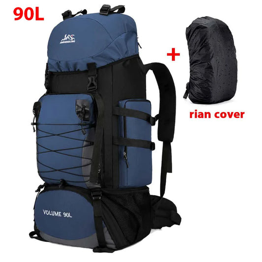 90L Large Capacity Travel & Camping Backpack - Outdoor Hiking, Climbing, and Mountaineering Rucksack for Men & Women