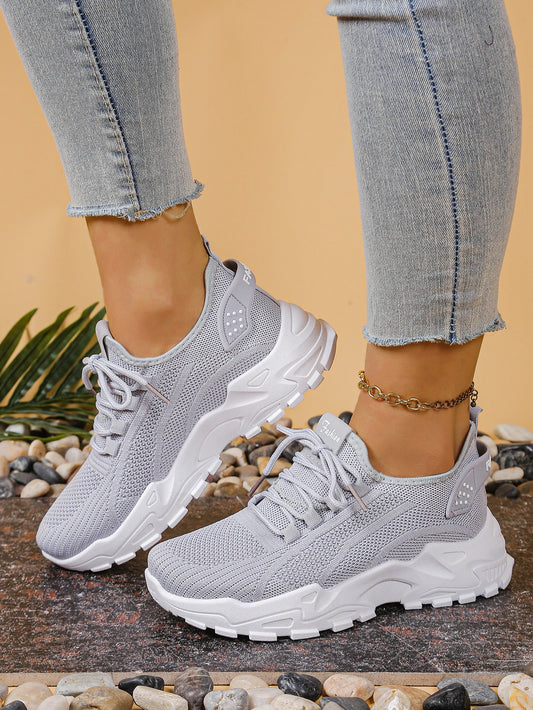 Breathable Single-Mesh Dad Shoes - Casual Versatile Sports Sneakers for Women