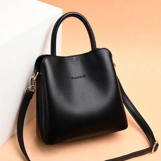VeraMode Luxe Commuter Tote - Multi-Way High-Capacity Handbag for Women