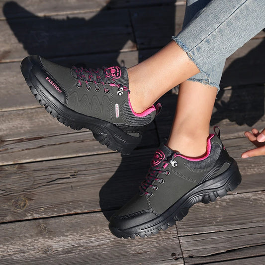 Women’s Outdoor Hiking Shoes - Waterproof Non-Slip Sneakers, Comfortable Walking & Climbing Footwear