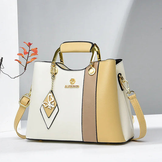 Chic Cat-Inspired Satchel - Elegant Top-Handle Shoulder Bag for Stylish Women