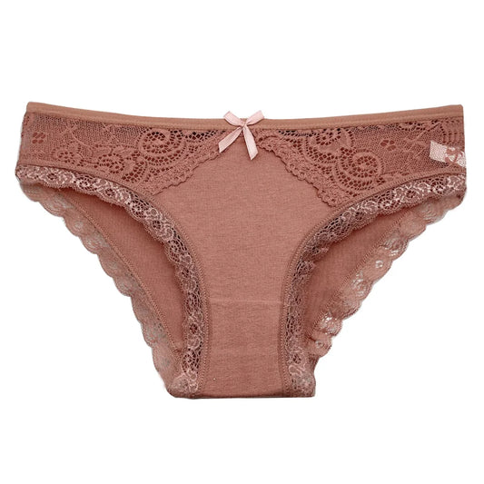 5-Piece Low-Rise Lace Panty Set - Sexy Cotton Briefs for Women, New Arrival Lingerie Collection