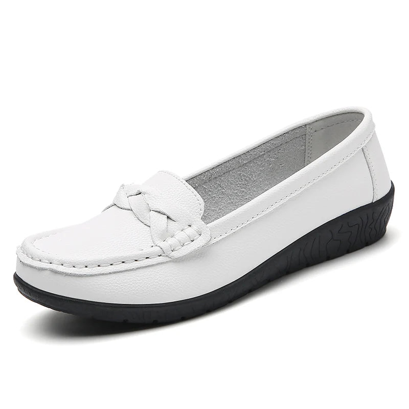 Women’s Genuine Leather Flats – Comfortable Moccasins, Ballet & Oxford Style Casual Shoes
