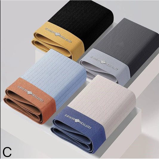 Men’s Cotton Boxer Briefs - Comfortable, Skin-Friendly, Antibacterial, Large Size Summer Underwear