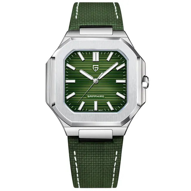 Pagani Design Men’s Luxury Quartz Watch - Sapphire Glass, Stainless Steel Sports Timepiece, Waterproof Wristwatch