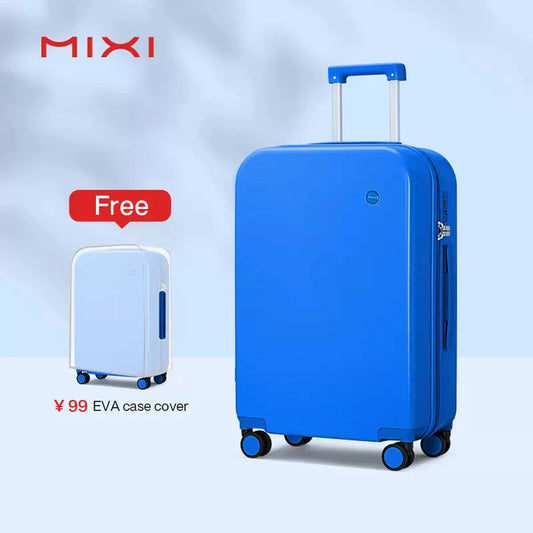 Mixi Puristic Design Hardside Travel Luggage - Rolling Trolley Suitcase for Men & Women, 16"/20"/22"/24"/26"/28"