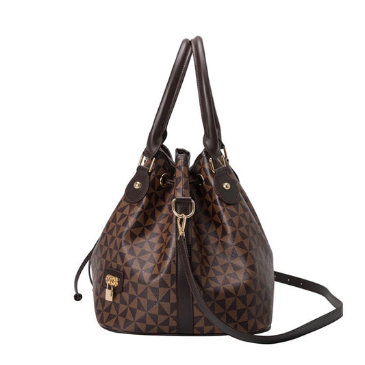 Trendy Women's Printed Bucket Bag - Large Capacity Luxury Crossbody & Shoulder Handbag