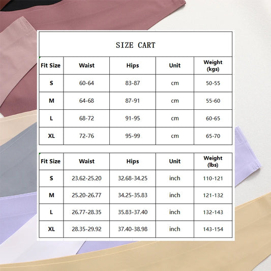 7-Piece Ice Silk Seamless G-String Set - Low-Waist Thongs for Women