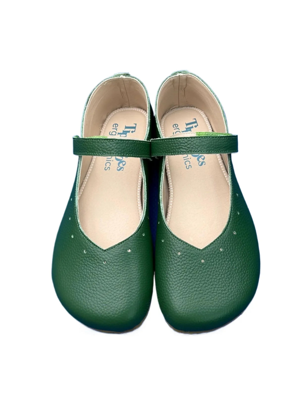 Mary Jane Ballerina Flats - Barefoot Soft Sole Leather Shoes with Wide Toe Box