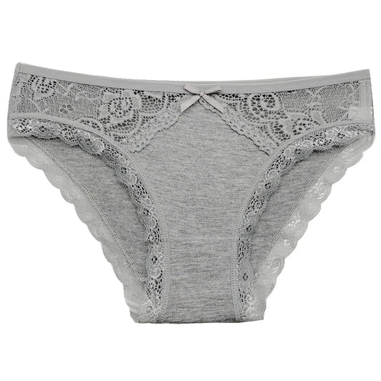 5-Piece Low-Rise Lace Panty Set - Sexy Cotton Briefs for Women, New Arrival Lingerie Collection
