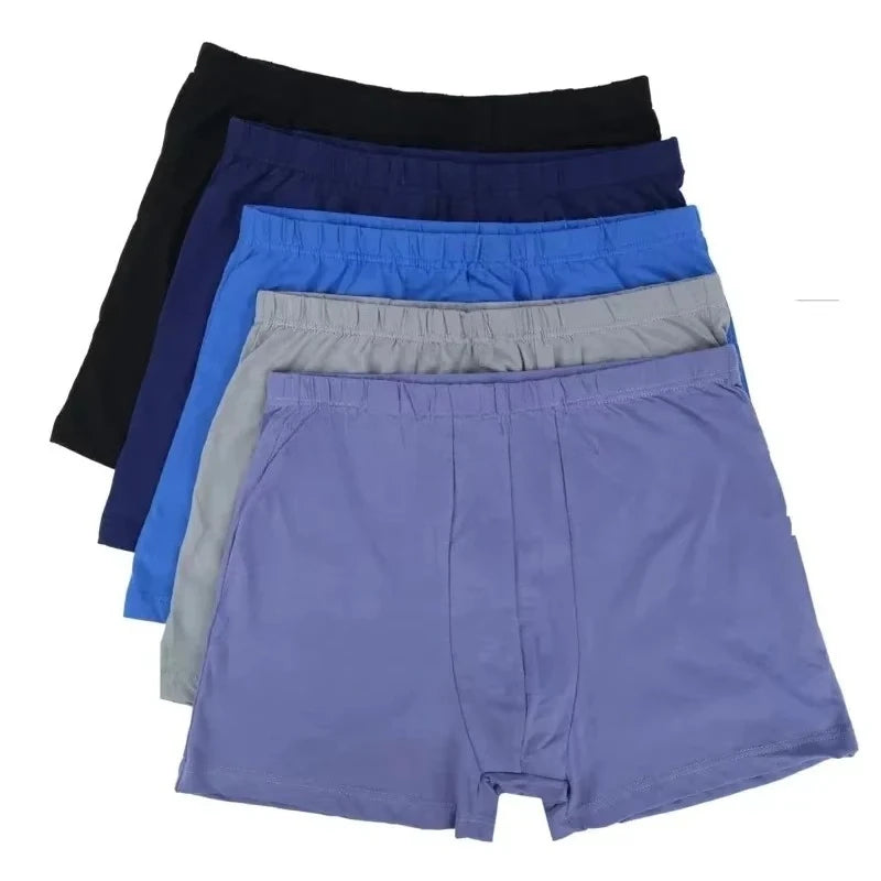 Men’s 100% Cotton Boxer Briefs - 4 Pairs, Plus Size 8XL–10XL, Soft, Breathable & Anti-Chafing