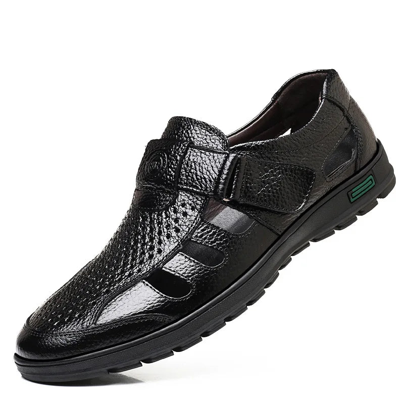 VenturoSoft Leather Sandals