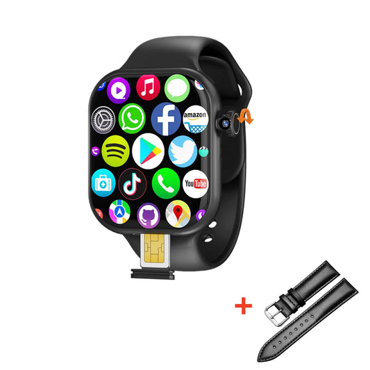 VP29 5G Smartwatch for Men - 2.29-Inch AMOLED Display, 256GB Storage, 4G/5G LTE, GPS, WiFi, 8MP Rotary Camera