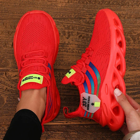 Luxury Mesh Sports Shoes - Breathable Lightweight Running & Gym Sneakers for Women
