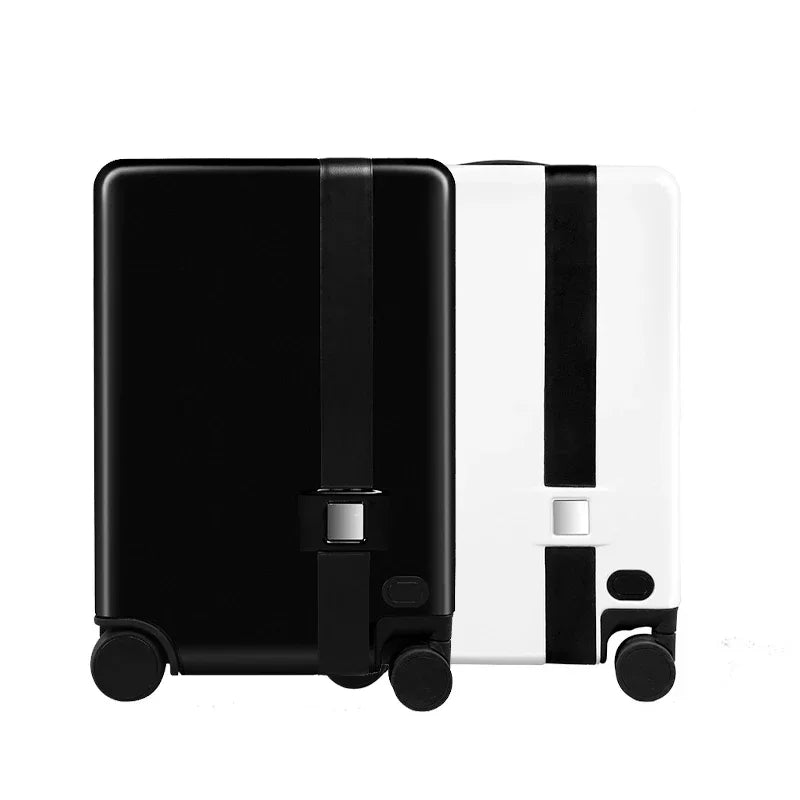 Hard Shell Smart Ride-On Suitcase | Auto-Follow Electric Motor Luggage Scooter for Travel