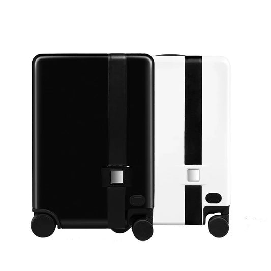 Hard Shell Smart Ride-On Suitcase | Auto-Follow Electric Motor Luggage Scooter for Travel