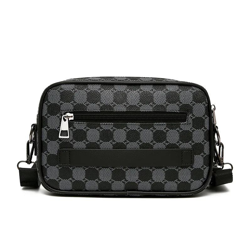 Premium PU Leather Men’s Shoulder Bag | Luxury Business Crossbody Travel Satchel & Phone Clutch