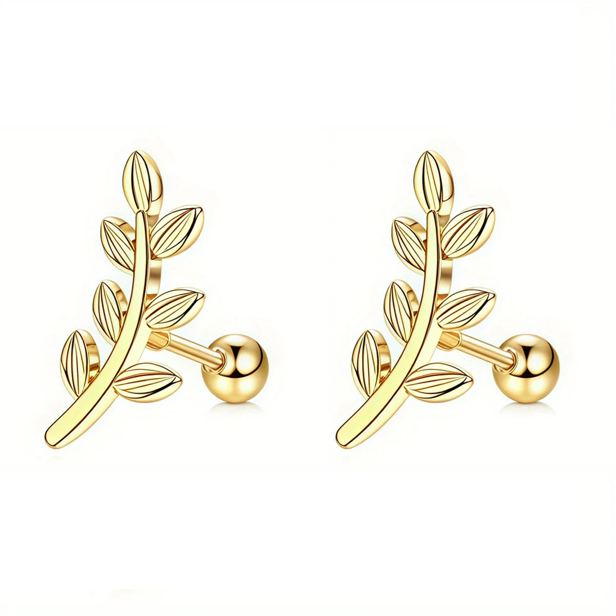 Beautiful Screw Back Cubic Zirconia Stud Earrings - Luxury Cartilage, Conch & Helix Piercing Jewelry for Women