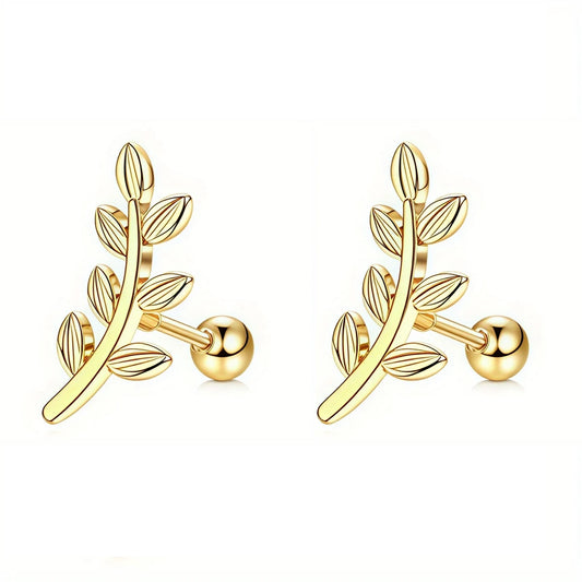 Beautiful Screw Back Cubic Zirconia Stud Earrings - Luxury Cartilage, Conch & Helix Piercing Jewelry for Women