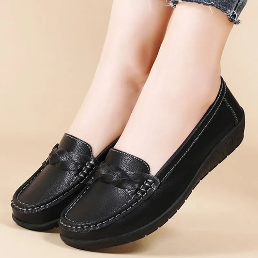 Women’s Genuine Leather Flats – Comfortable Moccasins, Ballet & Oxford Style Casual Shoes