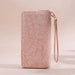 Chic Quilted Long Wallet - Zippered PU Leather Clutch with Multiple Card Slots & Phone Pocket for Women