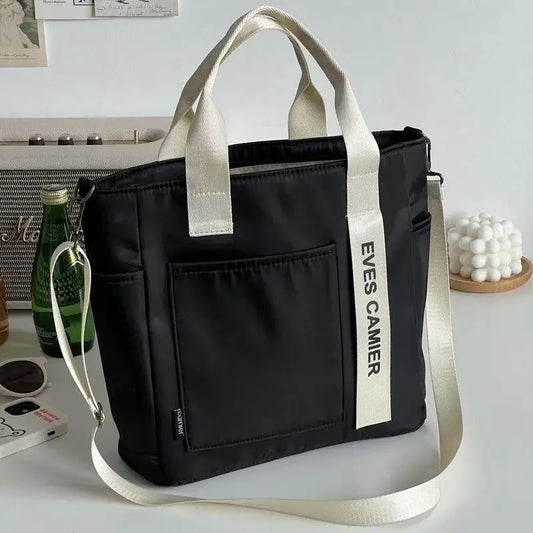 AquaFlex Nylon Tote - Waterproof Large-Capacity Shoulder & Messenger Bag