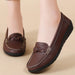 Soft Leather Loafers - Casual Slip-On Flats, White Comfortable Footwear
