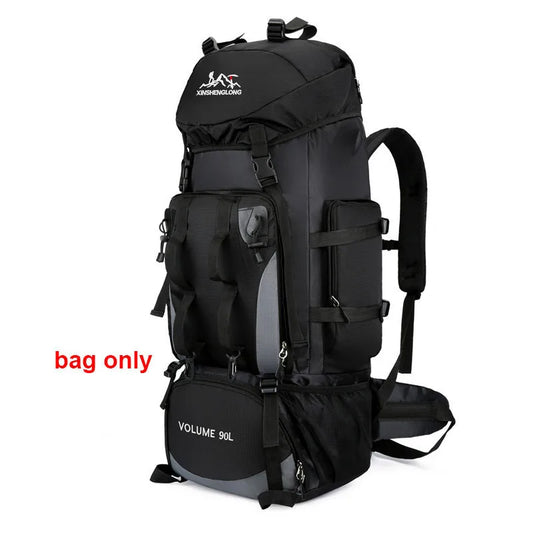 90L Waterproof Hiking & Camping Backpack - Large Capacity Outdoor Trekking Rucksack for Travel & Sports
