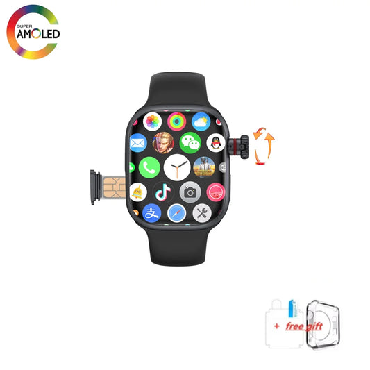 CD99 X 5G Smartwatch for Men - 2.29-Inch AMOLED Display, 5G LTE, 180° Rotary Camera, GPS & Health Monitoring