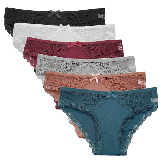5-Piece Low-Rise Lace Panty Set - Sexy Cotton Briefs for Women, New Arrival Lingerie Collection