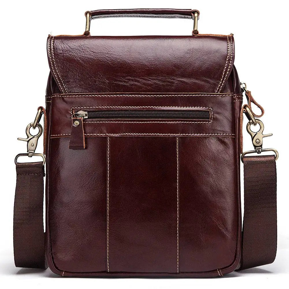 Kavis Men’s Genuine Leather Crossbody Bag | High-Quality Business Shoulder Messenger Bag for 9.7" iPad