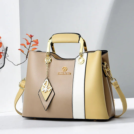 Chic Cat-Inspired Satchel - Elegant Top-Handle Shoulder Bag for Stylish Women