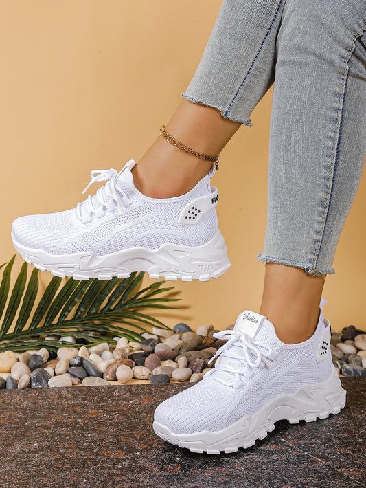 Breathable Single-Mesh Dad Shoes - Casual Versatile Sports Sneakers for Women