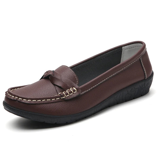 Women’s Genuine Leather Flats – Comfortable Moccasins, Ballet & Oxford Style Casual Shoes