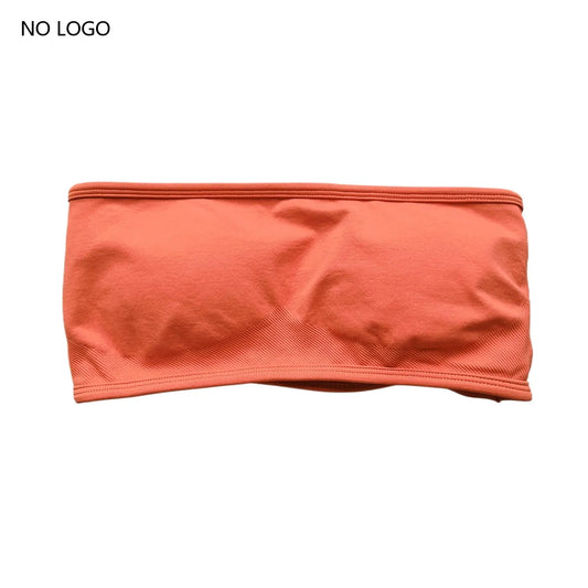 RFTE Backless Bandeau Sports Bra - Seamless Crop Top for Women, Yoga & Gym Workout, Push-Up Fitness Sportswear