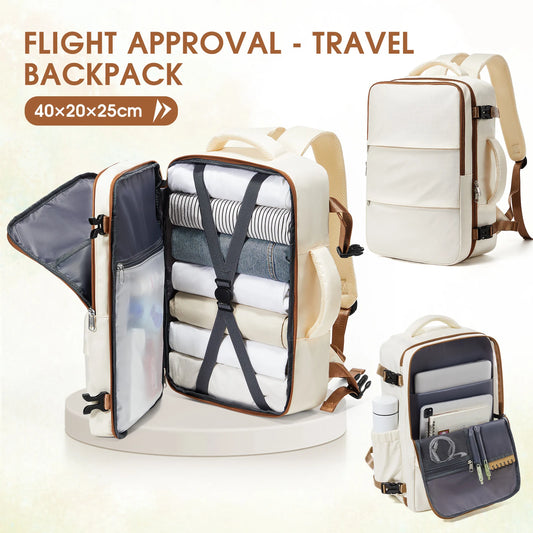 Ryanair Approved Notebook Travel Backpack - Waterproof Laptop Cabin Bag for Men & Women