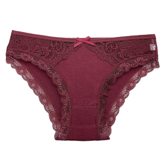 5-Piece Low-Rise Lace Panty Set - Sexy Cotton Briefs for Women, New Arrival Lingerie Collection