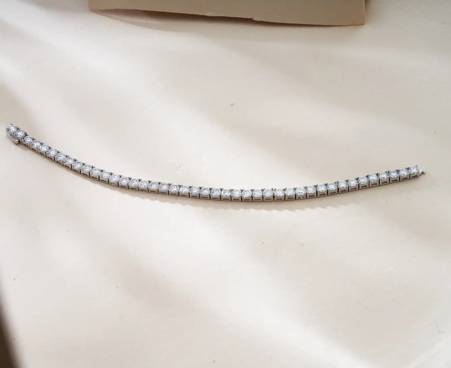 Real GRA-Certified D Color 4MM Moissanite Tennis Bracelet - 925 Sterling Silver Diamond Jewelry for Women