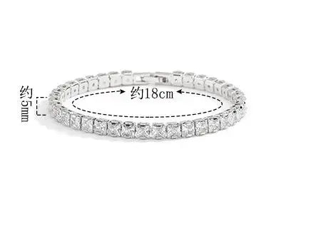 Real Moissanite Bracelet - Sparkling 925 Sterling Silver Luxury Jewelry for Weddings & Parties