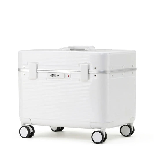 Aluminum Alloy Frame ABS Trolley Suitcase - Top-Opening Boarding Luggage with Universal Wheels & TSA Customs Code Lock