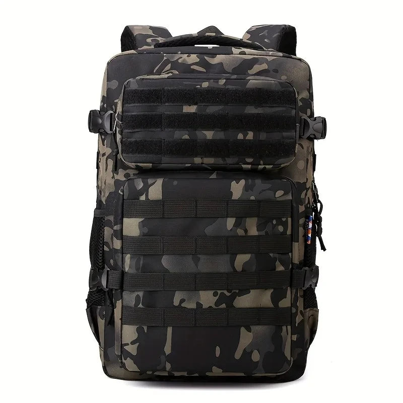 Men’s Tactical Camouflage Backpack - Large Capacity Multi-Layer Outdoor Hiking & Camping Pack