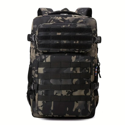 Men’s Tactical Camouflage Backpack - Large Capacity Multi-Layer Outdoor Hiking & Camping Pack