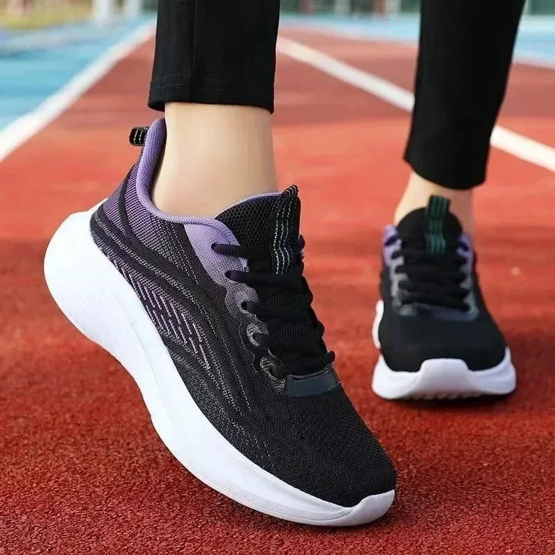 Casual Anti-Slip Running Shoes - Breathable Mesh Sneakers for Women, Summer Hiking & Tennis